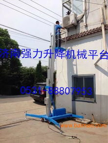 酒店清洁高效助手 铝合金桅柱式升降机 SJYL0.1-8 全面解析