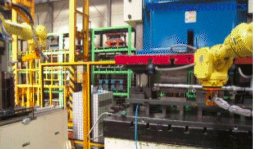 现代机器人在金属冲压成型工厂中的装卸应用